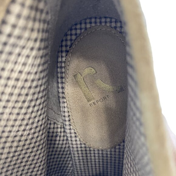 Report Women  9 Anika Preppy Boho Chic Classic Tan Suede Lace-Up Wedge Boots NWB - Picture 12 of 16